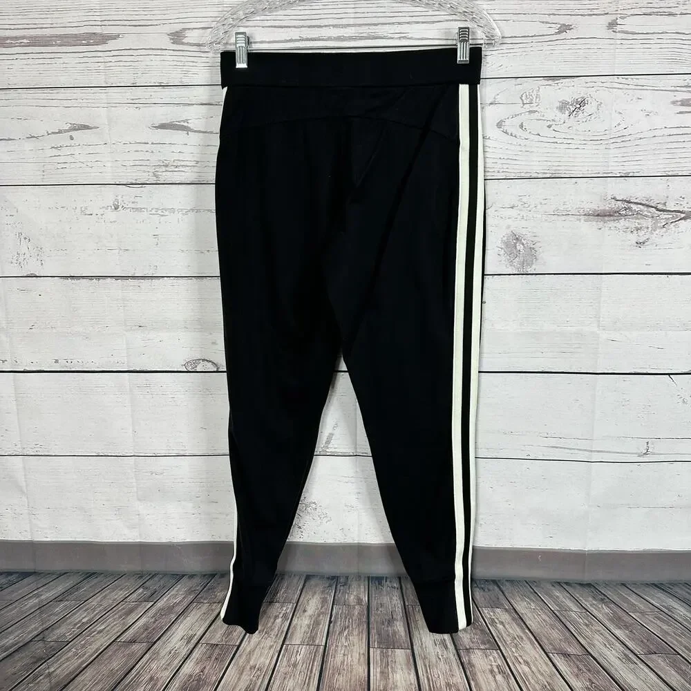 Athleta Pants Womens‎ XS Black Venice Jogger Side Strip Elastic Waist Tapered
